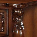 Table de chevet Royal Hampton à deux tiroirs de style traditionnel, marron