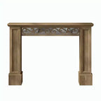 Console Galano avec motif découpé décoratif, marron 46,5 L x 11,6 P x 45,9 H