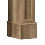 Console Galano avec motif découpé décoratif, marron 46,5 L x 11,6 P x 45,9 H