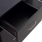 47 Bureau d'ordinateur de maison moderne combiné avec étagère, table d'écriture, poste de travail avec 3 tiroirs et étagère de rangement