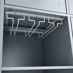 Îlot de cuisine PexFix avec prise de courant, îlot de rangement de cuisine avec abattant, casier à vin et rangement réglable pour la maison, la cuisine, la salle à manger, bleu