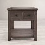 Table d'appoint rustique de style « ferme » en pin recyclé, Jofran, comté de Madison