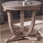 Table d'appoint Greystone Mill de Liberty Furniture, finition blanc délavé vieilli avec effet brossé
