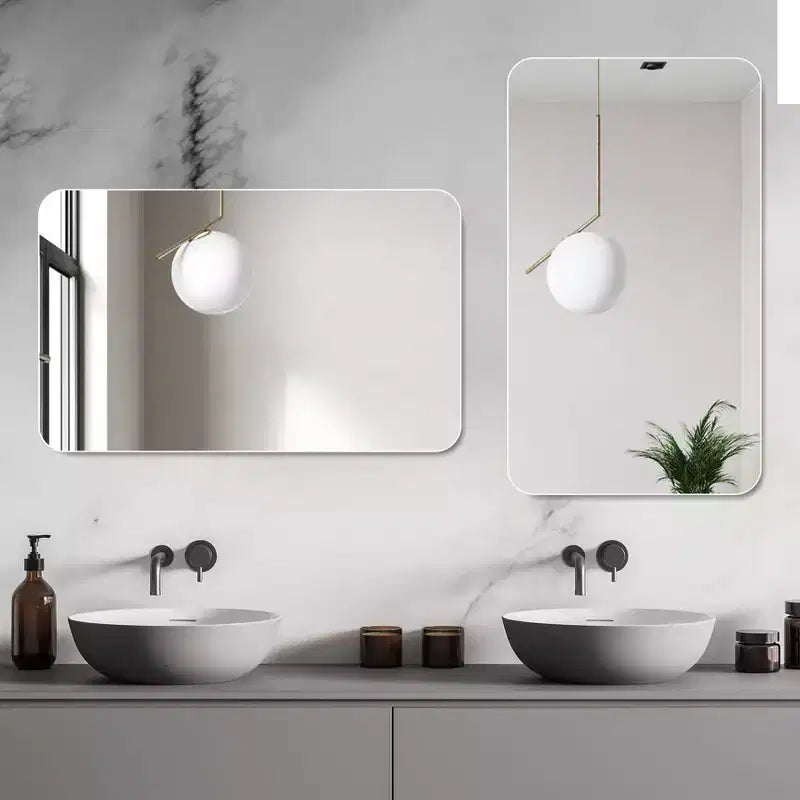 Miroir de courtoisie mural de 40 x 30 pouces pour salle de bain, anti-buée, étanche