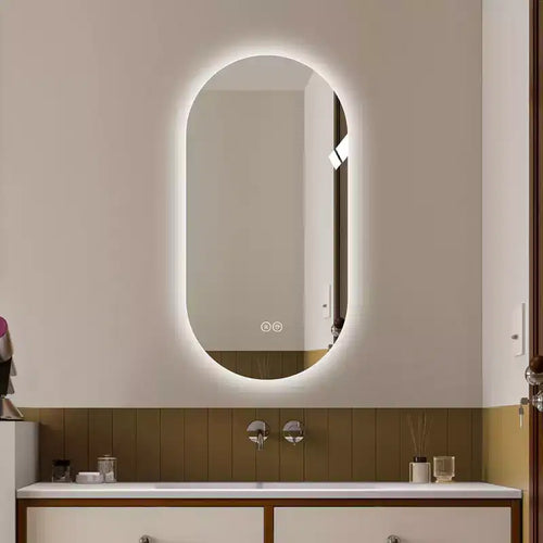 48 x 24 inch Smart Wall Mounted LED Touch Screen Anti-fog Mirror Bathroom Vanity Mirror