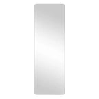 Miroir mural pleine longueur à coins ronds transparents de 60 x 15 pouces pour salon, chambre à coucher, vestiaire, avec trou de suspension