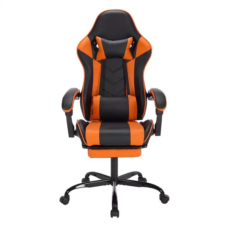 Chaise de jeu pivotante et réglable Okak avec appuie-tête et support lombaire, chaise de bureau ergonomique pour adultes