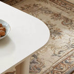 35 Table basse moderne en forme de L, peinture verte, multicouche, combinable, peu encombrante, blanche