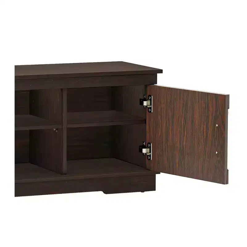 Meuble TV de ferme avec support pour téléviseur 70 pouces, centre de divertissement, console multimédia avec support réglable en hauteur pour salon