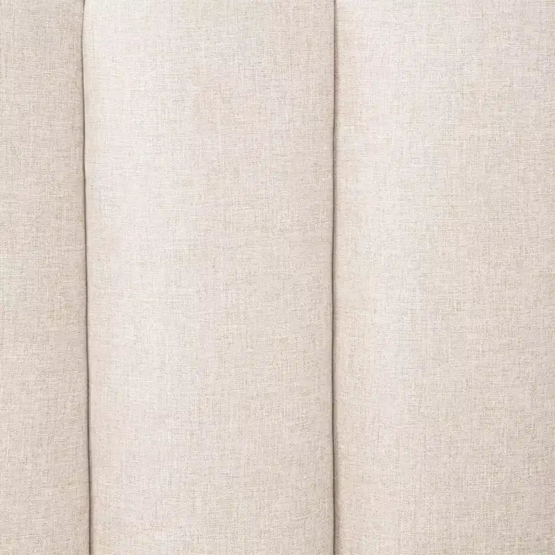 Lit en bois Queen size Luxystar avec tête de lit capitonnée style touches de piano et cadre de lit renforcé, couleur blé