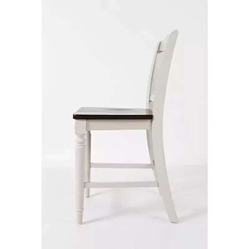 Jofran, Tabouret de bar à lattes en caoutchouc massif Orchard Park Farmhouse (Lot de 2)