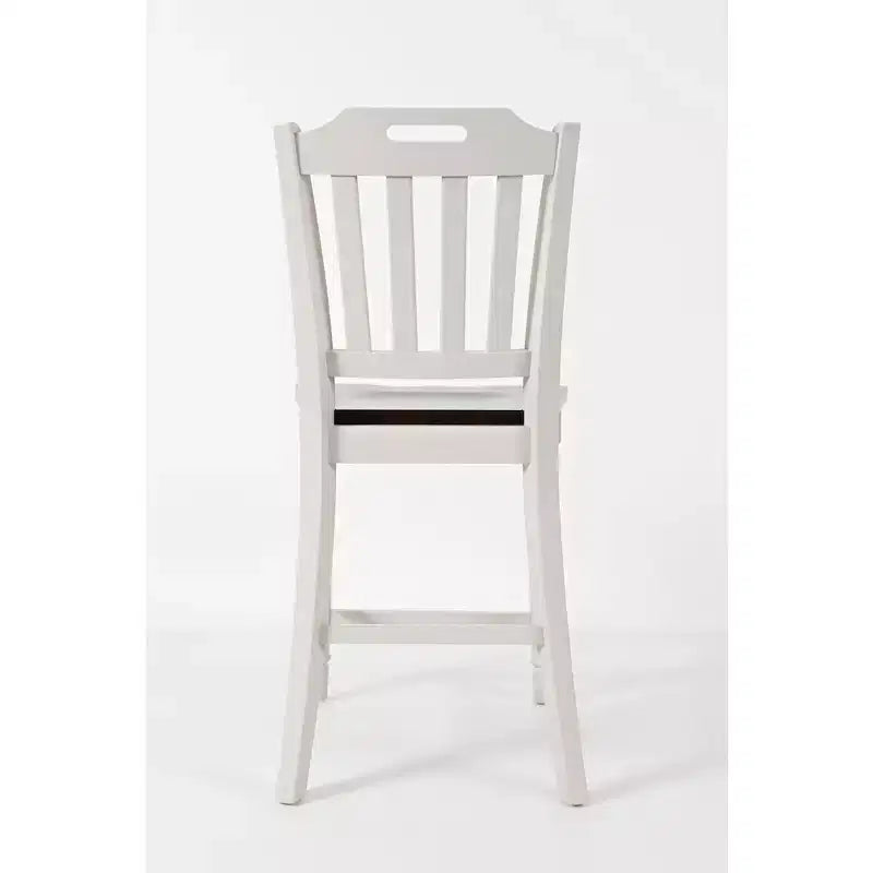 Jofran, Tabouret de bar à lattes en caoutchouc massif Orchard Park Farmhouse (Lot de 2)