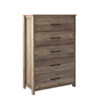 Commode Galano à 5 tiroirs de faible profondeur 31,3 L 15,6 P 47,7 H