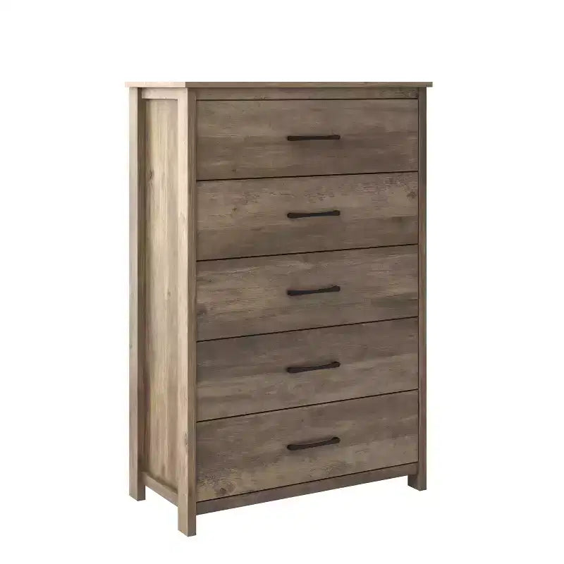 Commode Galano à 5 tiroirs de faible profondeur 31,3 L 15,6 P 47,7 H