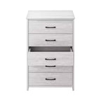 Commode Galano à 5 tiroirs de faible profondeur 31,3 L 15,6 P 47,7 H