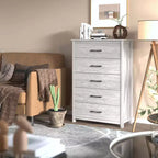 Commode Galano à 5 tiroirs de faible profondeur 31,3 L 15,6 P 47,7 H