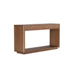 Console d'entrée de ferme de 60 po avec 2 tiroirs cannelés et étagère, table de couloir en placage de bois pour le salon - Panipeachy