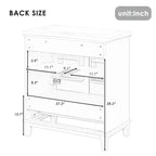 MAYEERTY Meuble-lavabo de salle de bain 30 po sans évier, portes d'armoire multifonctionnelles, tiroir, cadre solide en MDF noir