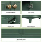 MAYEERTY Meuble-lavabo de salle de bain 30 po sans évier, portes d'armoire multifonctionnelles, tiroir, cadre solide en MDF noir
