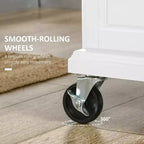Îlot de cuisine sur roulettes, Desserte de cuisine roulante avec comptoir en acier inoxydable, tiroir, porte-serviettes et porte-épices, Chariot de rangement utilitaire