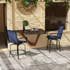 Lot de 2 tabourets de bar d'extérieur, chaises de bar pivotantes à 360 degrés, 26,75 x 29,5 x 48,5