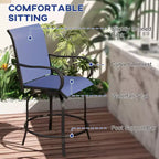 Lot de 2 tabourets de bar d'extérieur, chaises de bar pivotantes à 360 degrés, 26,75 x 29,5 x 48,5