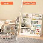 Étagère pour Livres et Jouets Homy Casa pour Enfants avec Étagères Ouvertes, Blanche