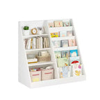 Étagère pour Livres et Jouets Homy Casa pour Enfants avec Étagères Ouvertes, Blanche