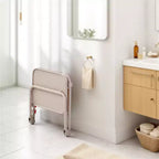 Bureau pliant réglable en hauteur FurnitureR avec plateau en PP, table de travail portable peu encombrante avec roulettes et tiroirs de rangement latéraux pour le bureau à domicile