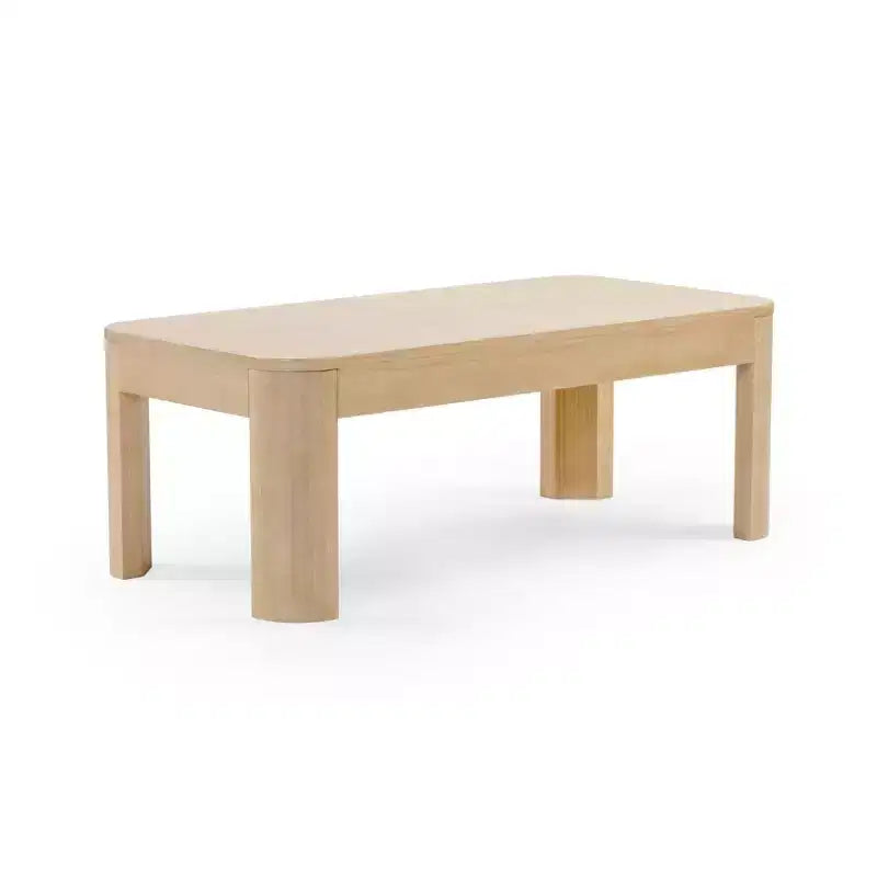 Table Basse Rectangulaire Moderne à Bords Arrondis (1020mm x 510mm)