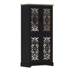 Garde-manger de cuisine 4 portes Galano avec étagères réglables, 80 cm (L) x 40 cm (P) x 162 cm (H)