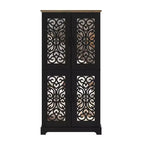 Garde-manger de cuisine 4 portes Galano avec étagères réglables, 80 cm (L) x 40 cm (P) x 162 cm (H)