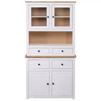vidaXL Vitrine meuble de rangement en bois pin massif Gamme Panama