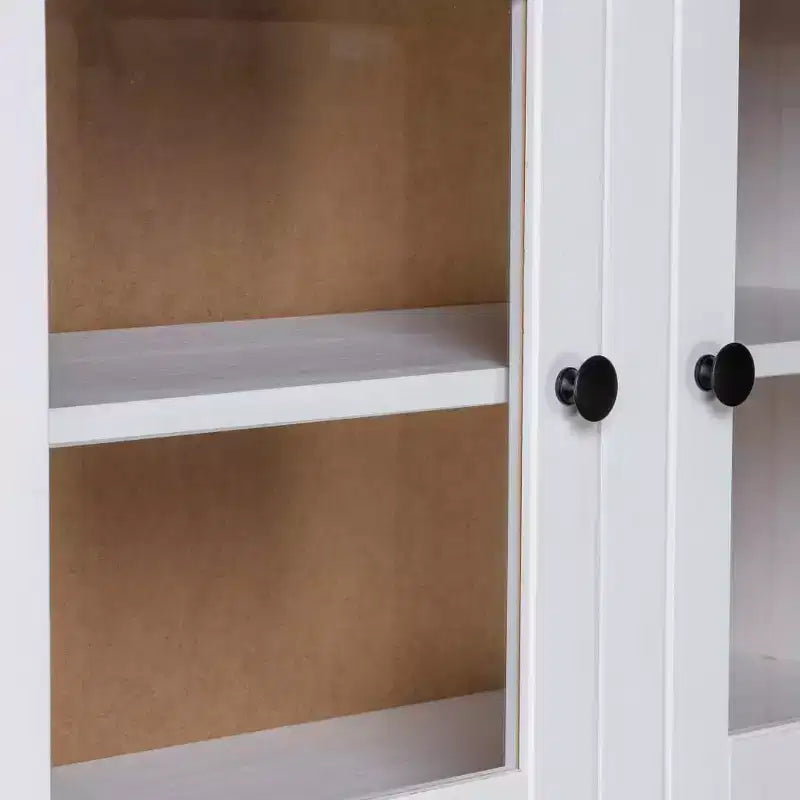vidaXL Vitrine meuble de rangement en bois pin massif Gamme Panama