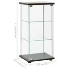 vidaXL Meuble de Rangement Bibliothèque Vitrine à 4 Étagères en Verre Trempé