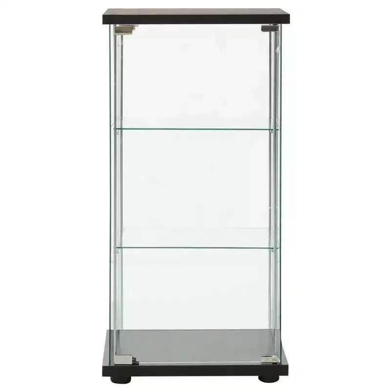 vidaXL Meuble de Rangement Bibliothèque Vitrine à 4 Étagères en Verre Trempé