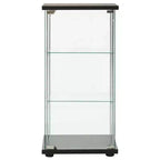 vidaXL Meuble de Rangement Bibliothèque Vitrine à 4 Étagères en Verre Trempé