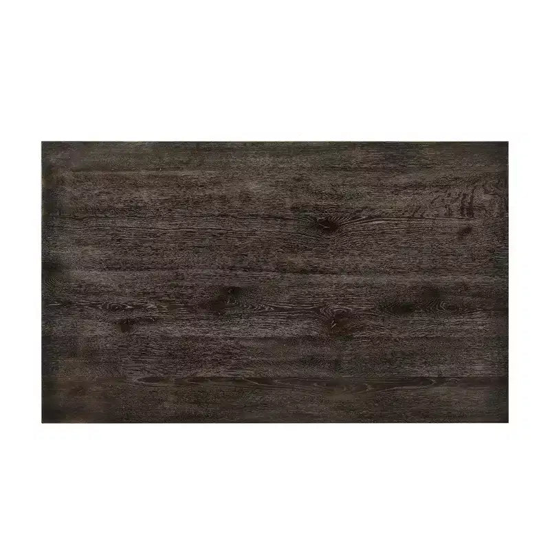 Table de salle à manger Royal Hampton en bois avec plateau rectangulaire et pieds tournés, gris