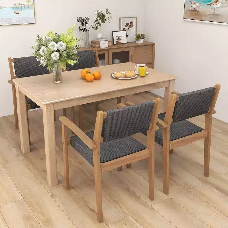 Chaise de salle à manger empilable Costway, lot de 4, avec dossier respirant et patins réglables