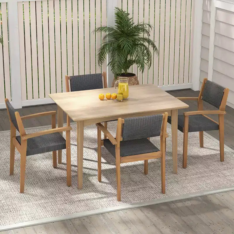 Chaise de salle à manger empilable Costway, lot de 4, avec dossier respirant et patins réglables