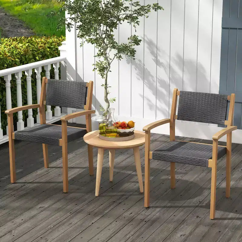 Chaise de salle à manger empilable Costway, lot de 4, avec dossier respirant et patins réglables