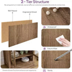 TYBOATLE Armoire de rangement cintrée de 190 cm de haut, armoires de cuisine en bois avec dispositif anti-basculement, meuble de rangement polyvalent avec tiroir innovant