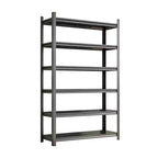 Étagère de rangement polyvalente en métal à 6 niveaux Clihome, Étagère de rangement sans vis avec conception à trou de calebasse