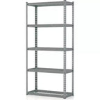 Costway 5-Tier Garage Storage Shelves Heavy Duty Metal Storage Shelving Unit Adjustable Utility Rack Organizer for Warehouse Basement