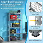 Costway Étagères de garage à 5 niveaux, étagère de rangement robuste en métal, unité de rangement utilitaire réglable pour entrepôt et sous-sol