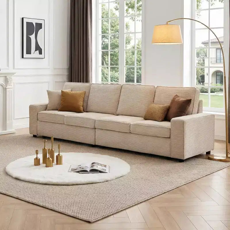 Canapé modulable en U/L avec housse amovible, canapé convertible moderne et profond, canapé-lit nuage confortable pour salon et bureau