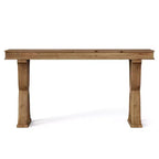 Console en bois massif Lantine de 63 pouces, table d'entrée étroite de style ferme avec pieds en X pour salon, couloir ou foyer, montage facile