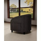 Fauteuil d'appoint en velours, fauteuil club confortable avec accoudoirs, fauteuil crapaud rembourré et moelleux pour salon, chambre, bureau, salle d'attente