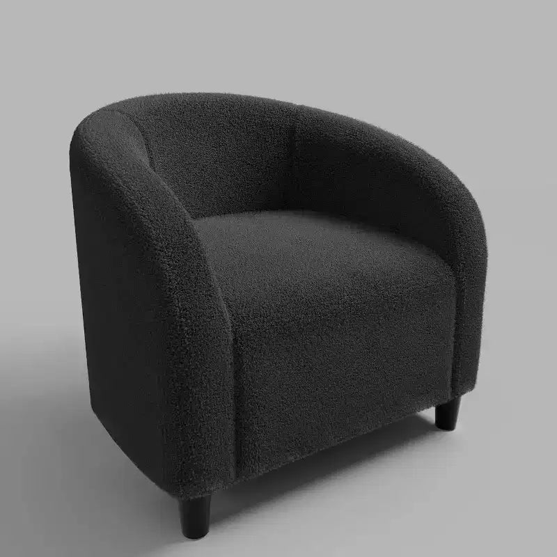 Fauteuil d'appoint en velours, fauteuil club confortable avec accoudoirs, fauteuil crapaud rembourré et moelleux pour salon, chambre, bureau, salle d'attente