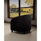 Fauteuil d'appoint en velours, fauteuil club confortable avec accoudoirs, fauteuil crapaud rembourré et moelleux pour salon, chambre, bureau, salle d'attente